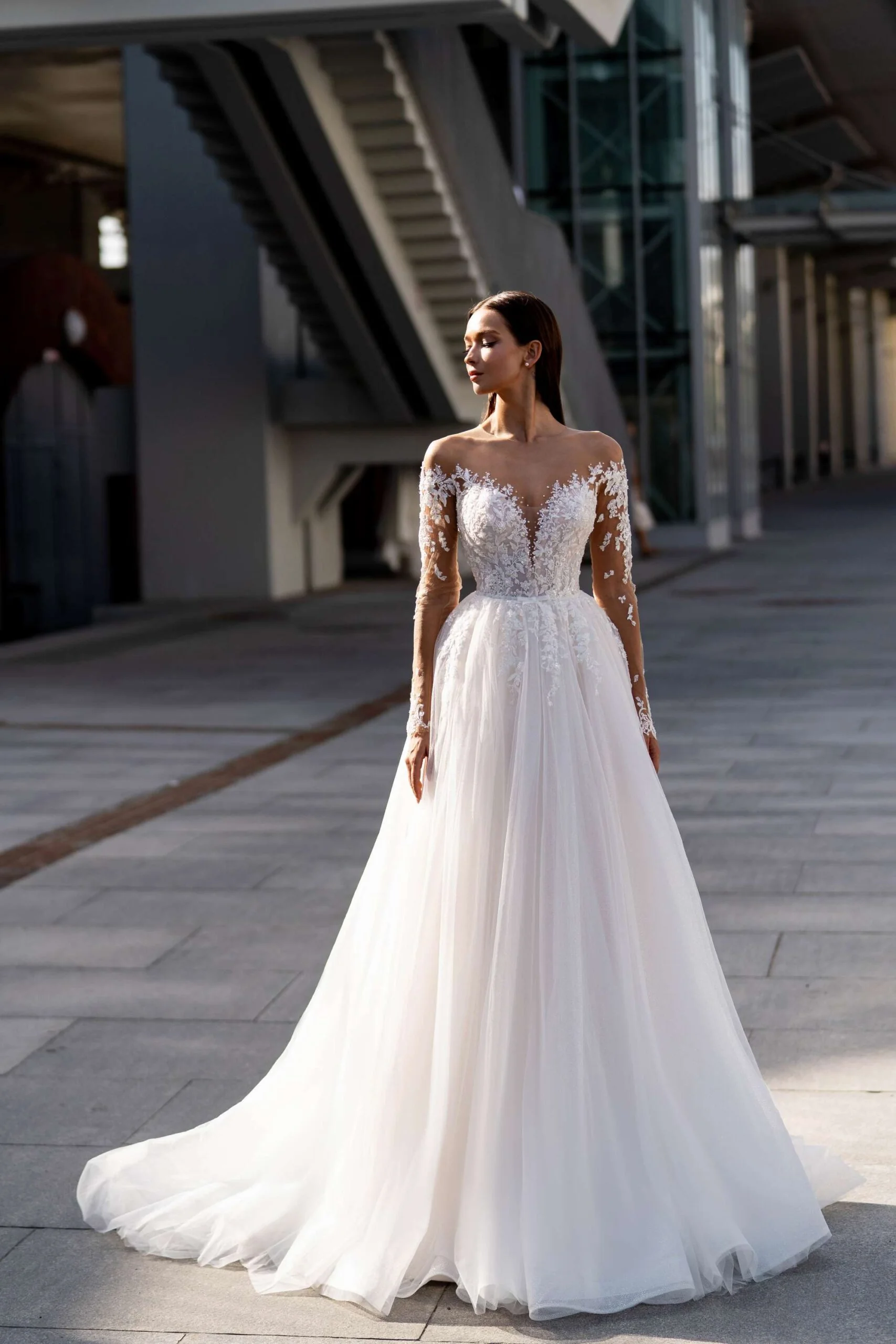 Robe de mariée Barbara — Collection Natalia Romanova — Boutique Carlota Bourg-en-Bresse