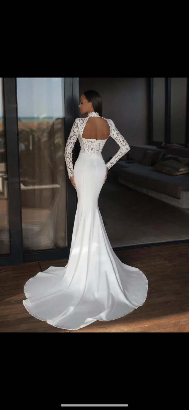Essayage robe de mariée Natalia Romanova en boutique — Boutique Carlota Bourg-en-Bresse
