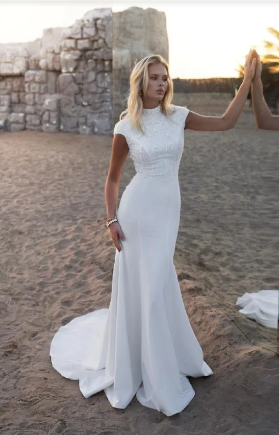 Mariée en robe Natalia Romanova — Boutique Carlota Bourg-en-Bresse